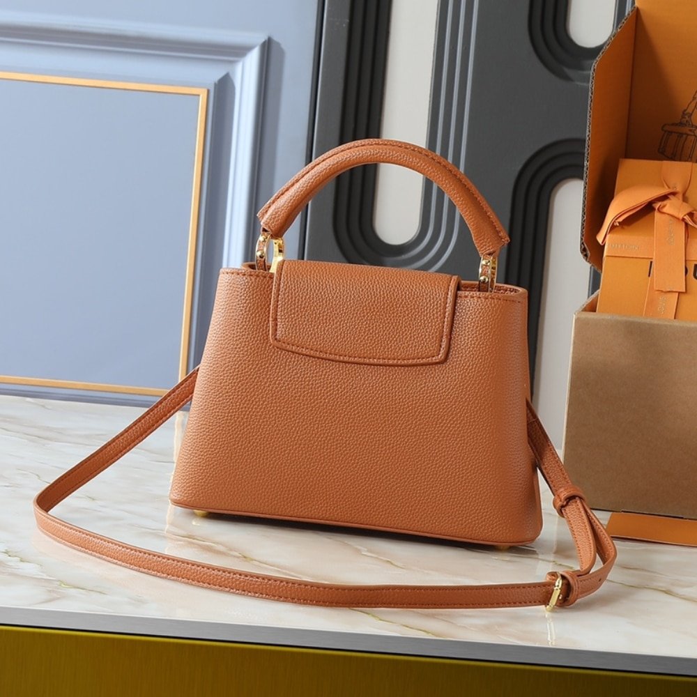 L0vis Vvtt0n Capucines BB Tan Brown 27Cm M25089