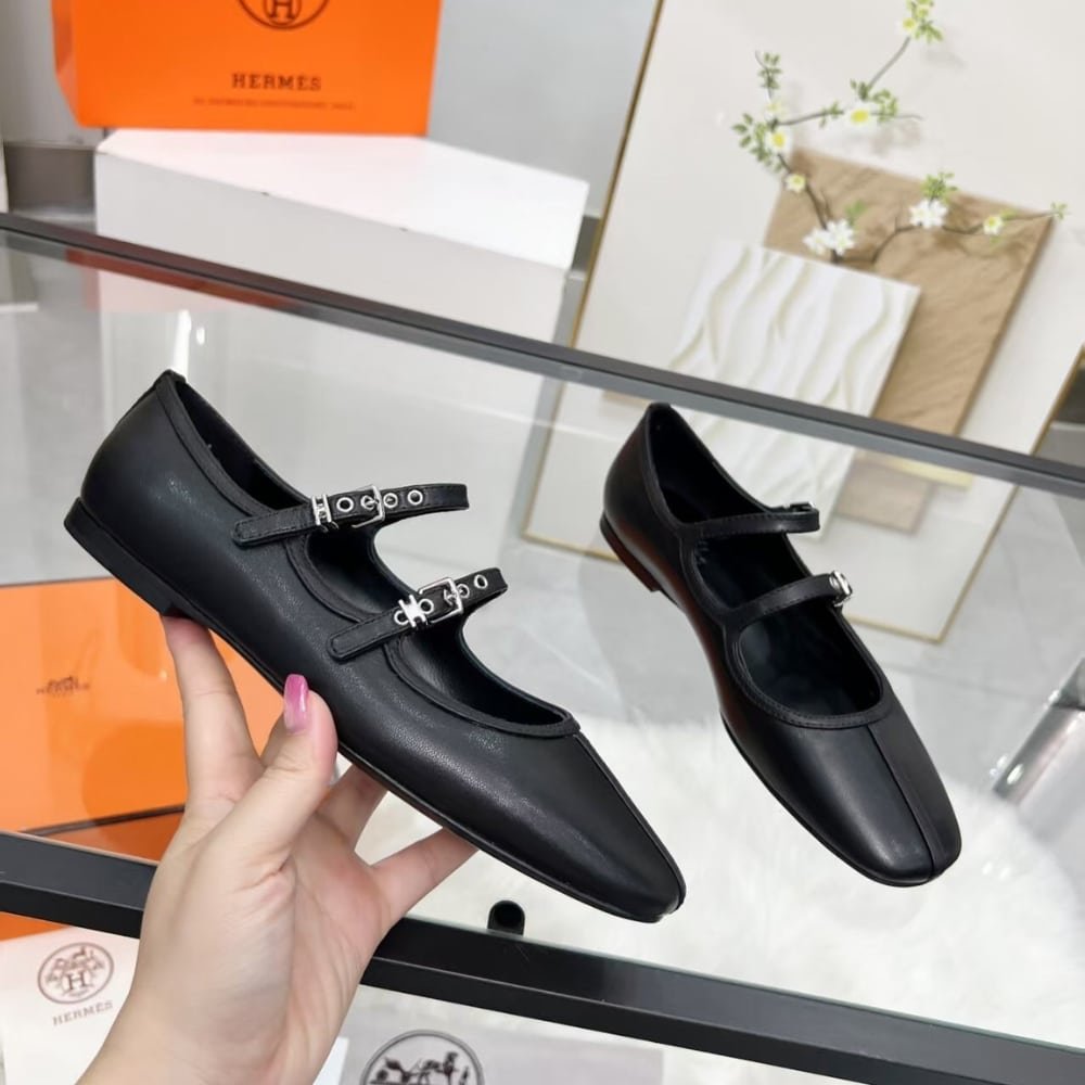 H**me5 Lilia Ballet Flat Black H252044Z 02350