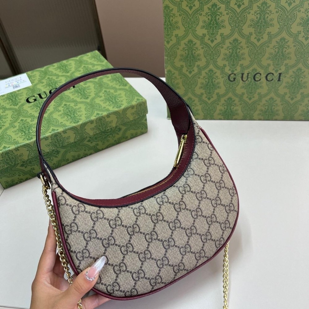 Gvc*1 Ophidia Small Shoulder Bag Beige And Dark Red Gg Fabric 22Cm ‎838463 Fae0P 9789