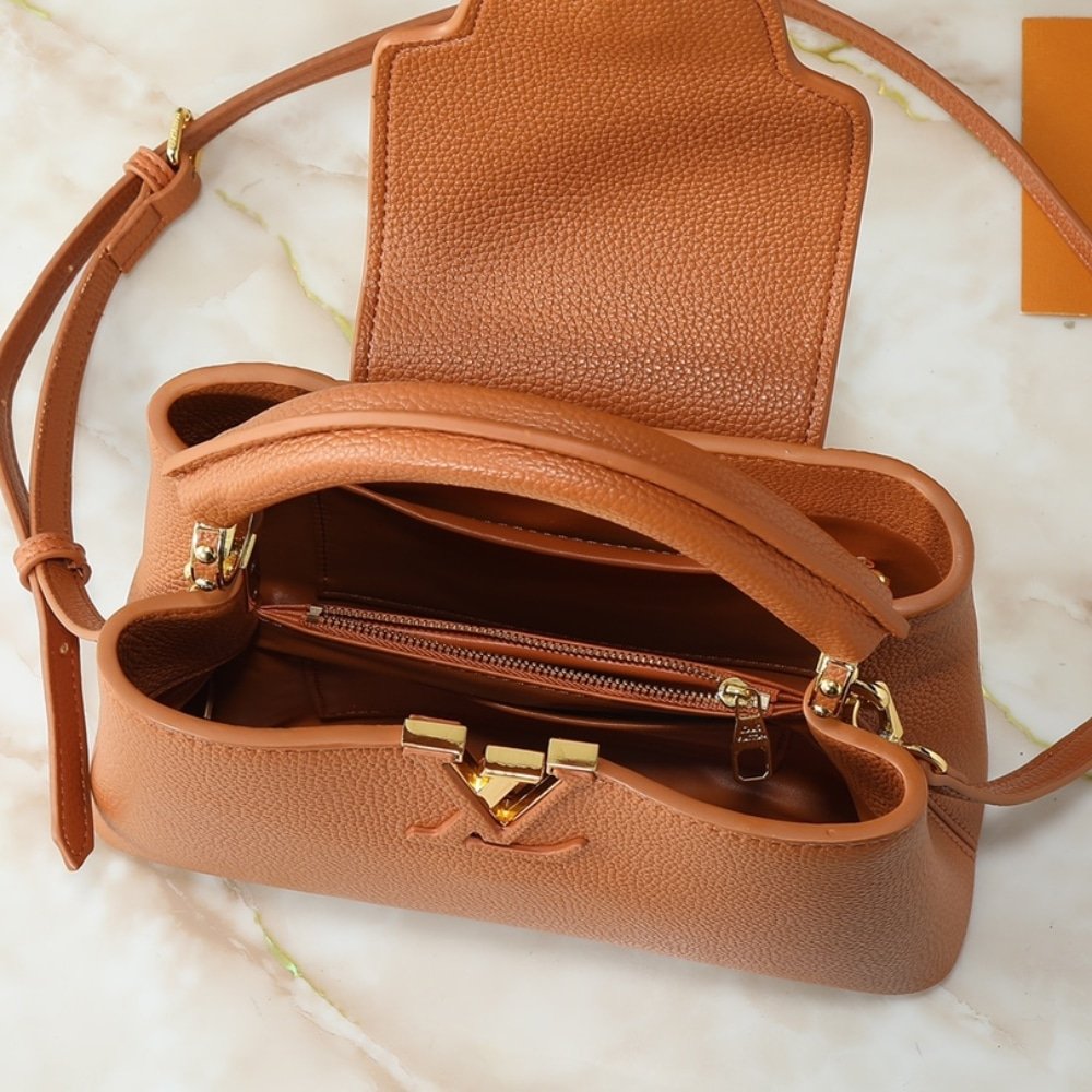 L0vis Vvtt0n Capucines BB Tan Brown 27Cm M25089