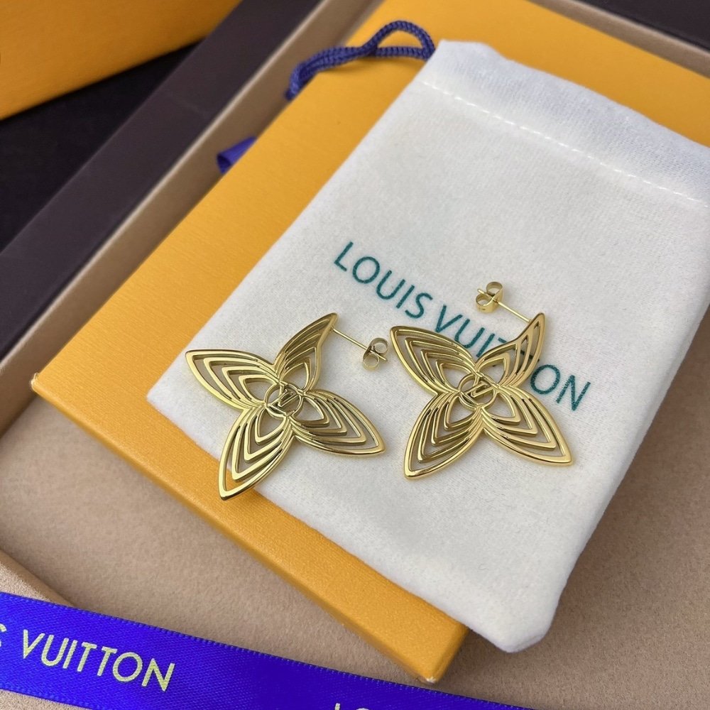 L0vis Vvtt0n Lv Breeze Earrings Gold M02659