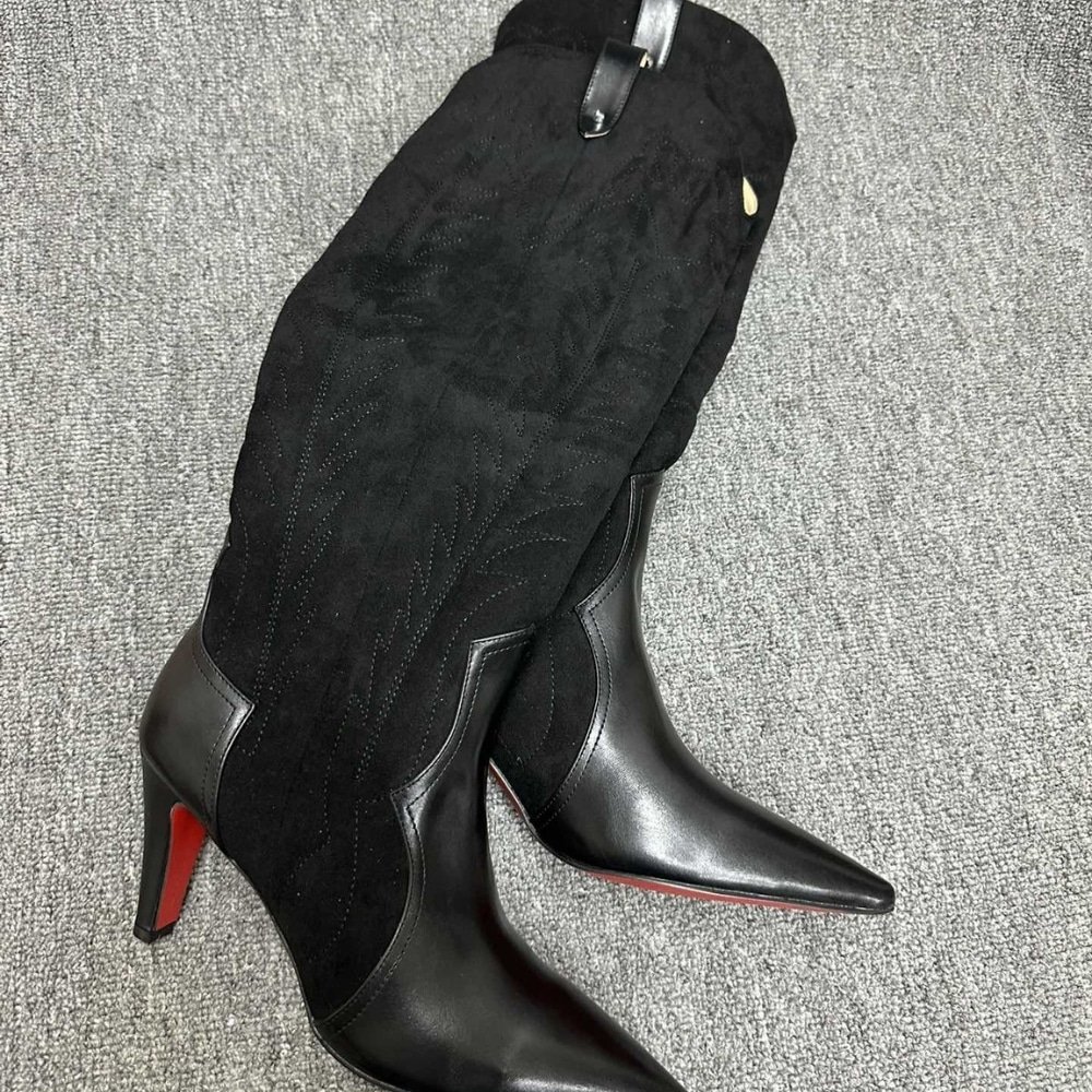 Chr1st1an Louboutin Santia Botta 85 Boots Black 3220701Bk01