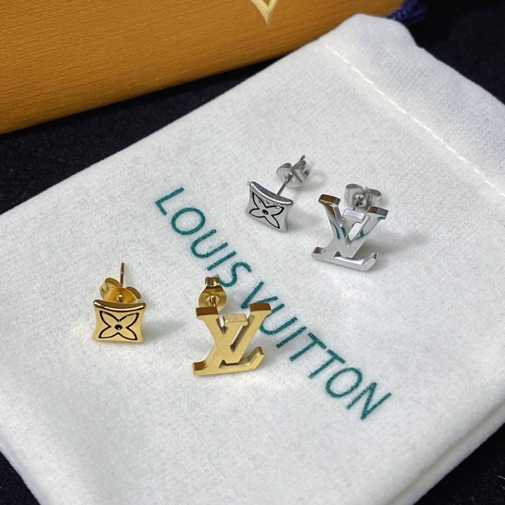 L0vis Vvtt0n Lv Sailor Earrings Gold M02716