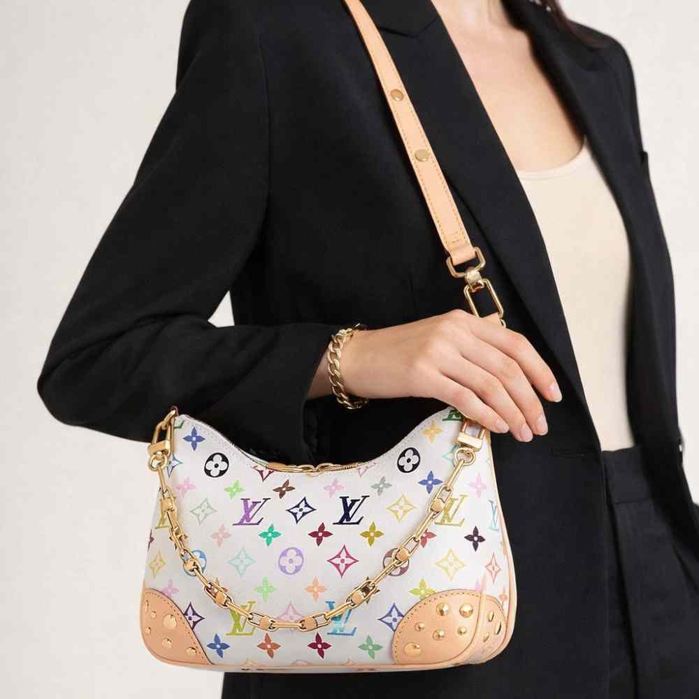 L0vis Vvtt0n X Takashi Murakami Boulogne PM White 29Cm M27790