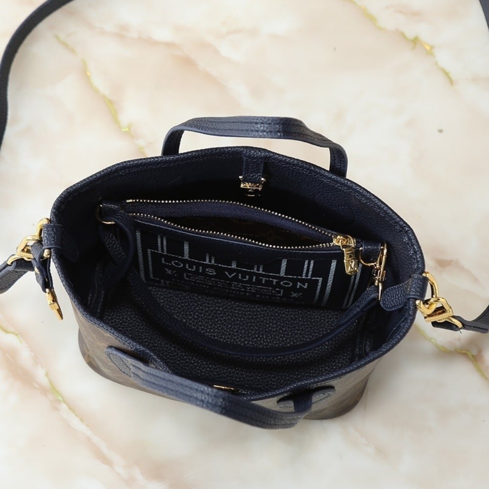 L0vis Vvtt0n Neverfull Bandoulière Inside Out BB Monogram Dark Blue 26Cm
