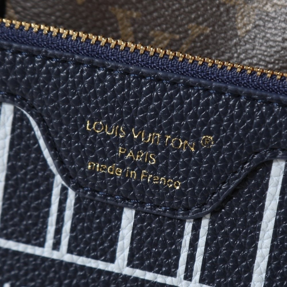 L0vis Vvtt0n Neverfull Bandoulière Inside Out BB Monogram Dark Blue 26Cm