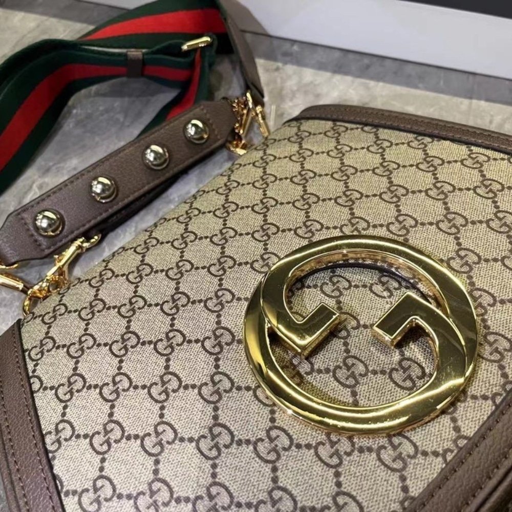 Gvc*1 Blondie Medium Top Handle Bag Beige And Ebony 29Cm 721172 96Iwg 8745