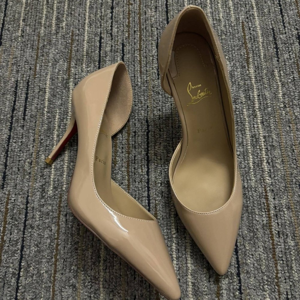 Chr1st1an Louboutin Iriza 100 Beige 3130524Pk1A