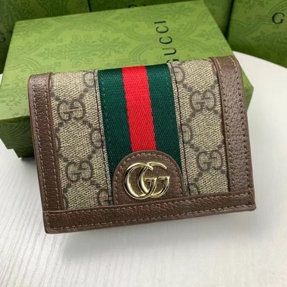 Gvc*1 Ophidia Card Case Wallet Gg Svp*me Brown 11Cm 523155 96Iwg 8745