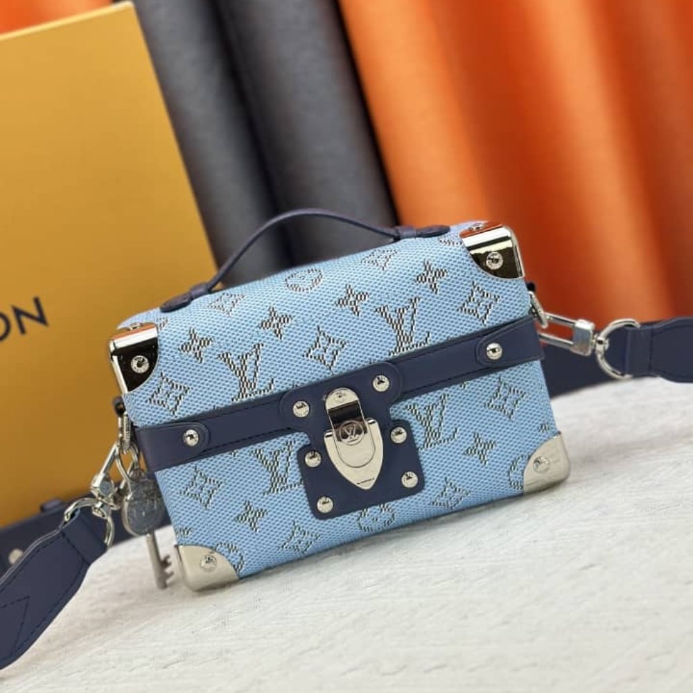 L0vis Vvtt0n Soul Trunk Bag Monogram Blue 19Cm M15035