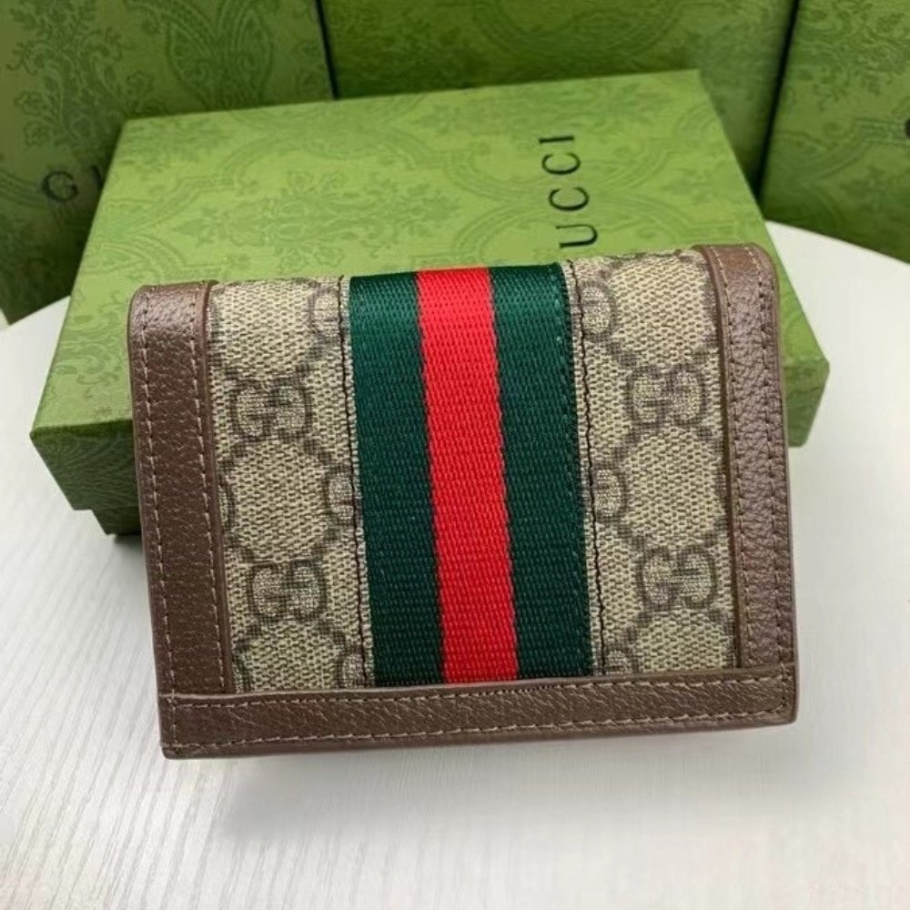 Gvc*1 Ophidia Card Case Wallet Gg Svp*me Brown 11Cm 523155 96Iwg 8745