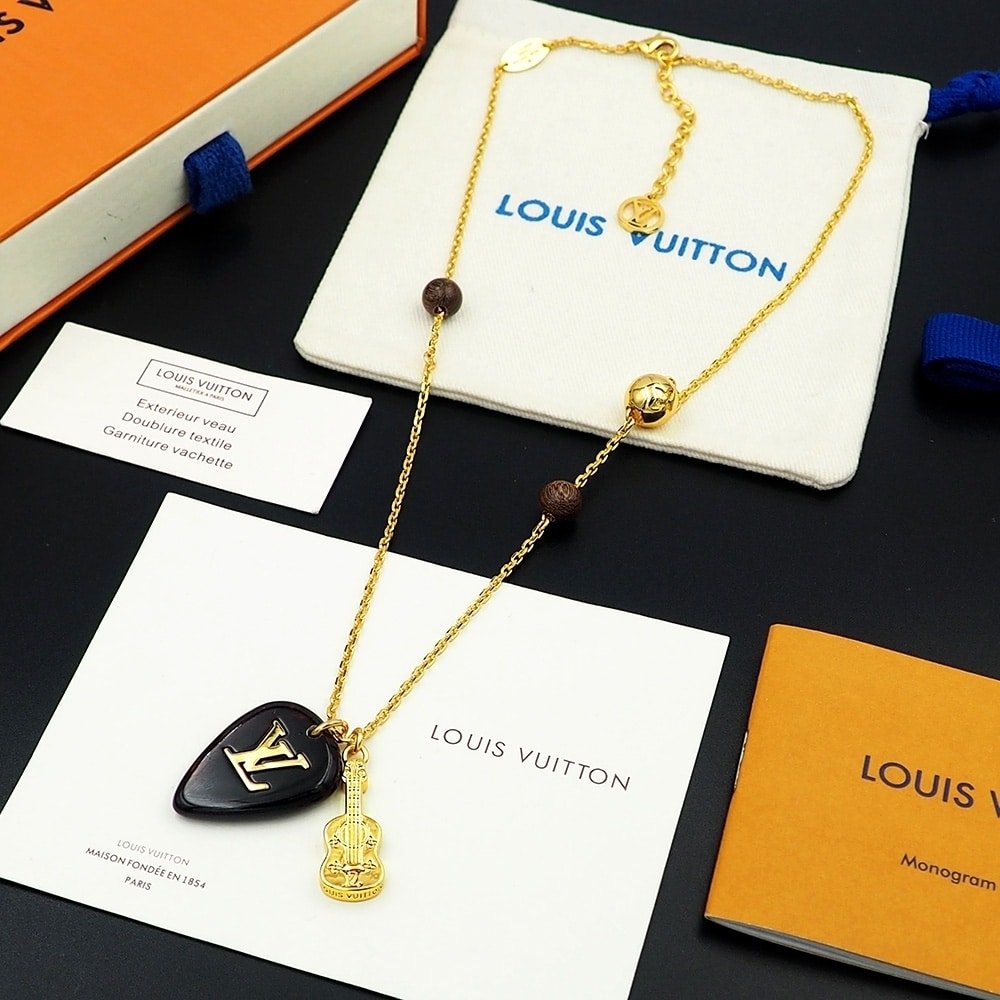 L0vis Vvtt0n Lv Picks Necklace Gold M01865