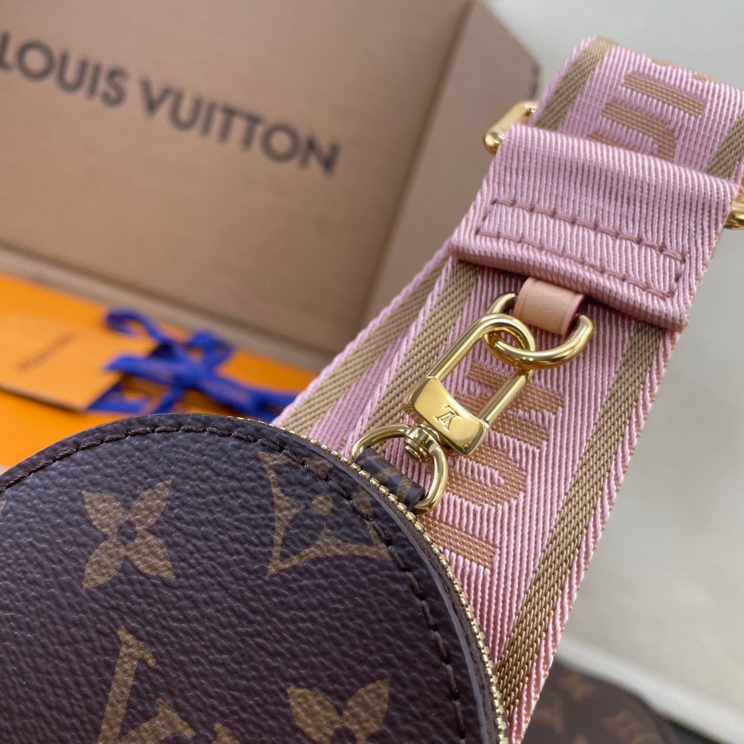 [S*per Vip 1:1] L0vis Vvtt0n Multi Pochette Accessoires Rose Clair 24Cm M44840