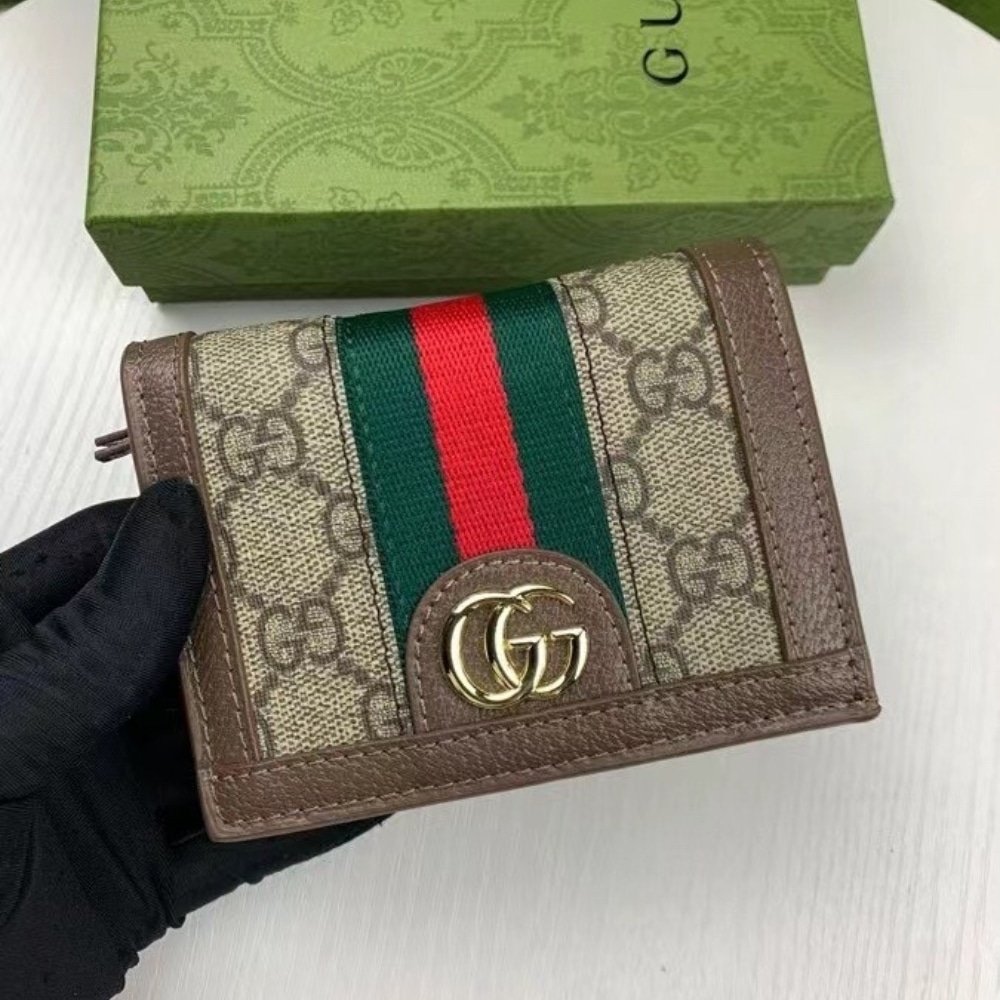 Gvc*1 Ophidia Card Case Wallet Gg Svp*me Brown 11Cm 523155 96Iwg 8745