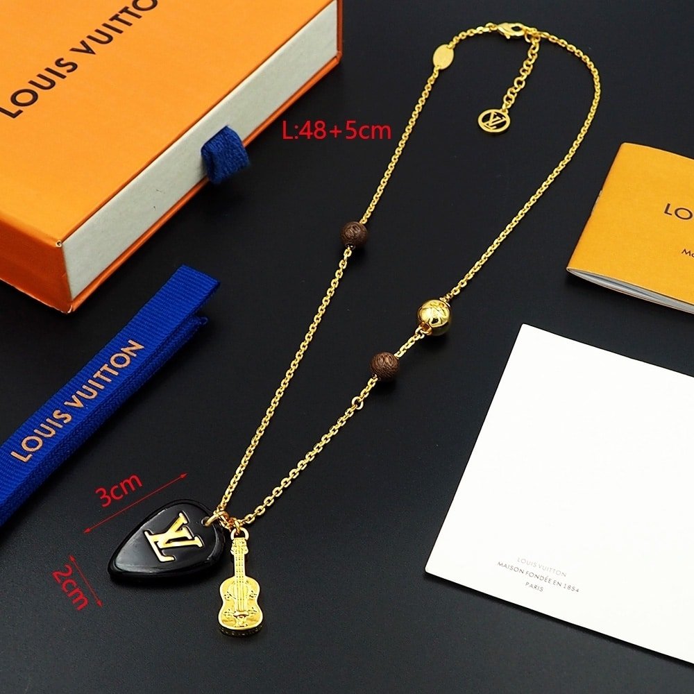 L0vis Vvtt0n Lv Picks Necklace Gold M01865