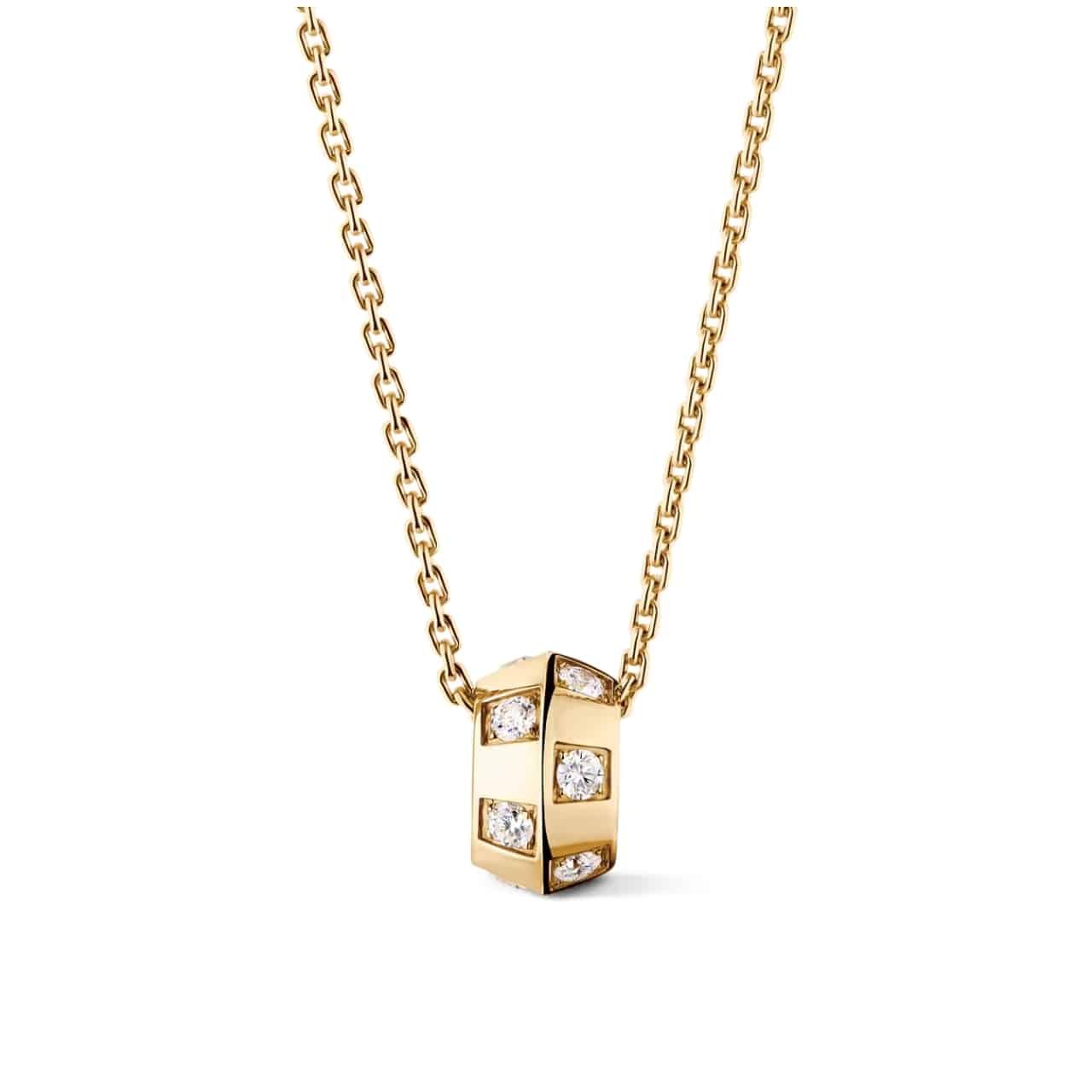L0vis Vvtt0n Le Damier De Pendant Yellow Gold Q03764