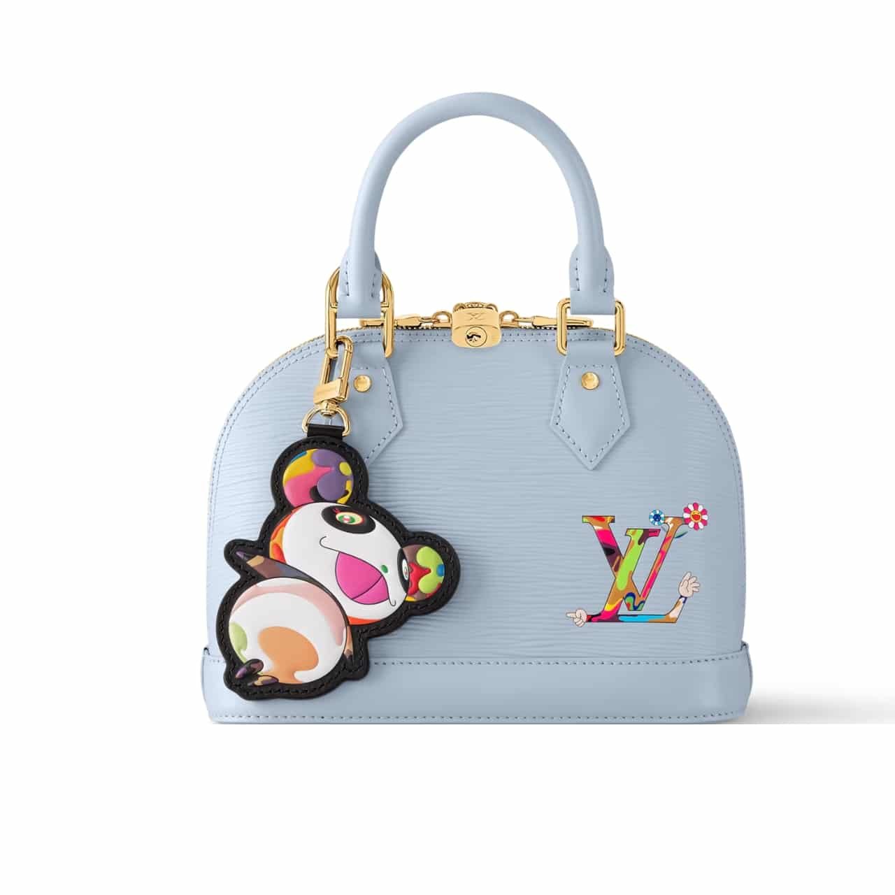 L0vis Vvtt0n X Murakami Alma BB Washed Blue 23Cm M14197