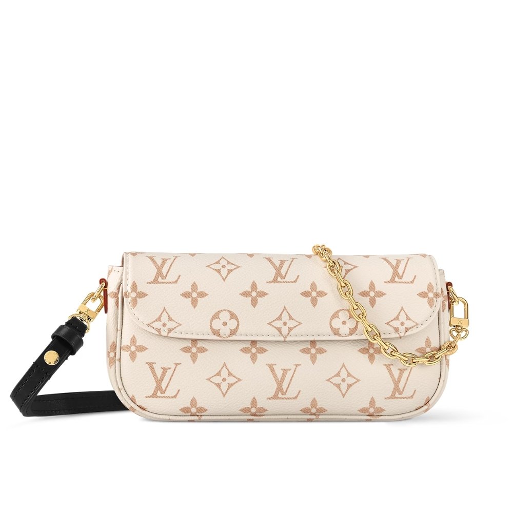 L0vis Vvtt0n Wallet On Chain Ivy Monogram Canvas Dune 23Cm M83091