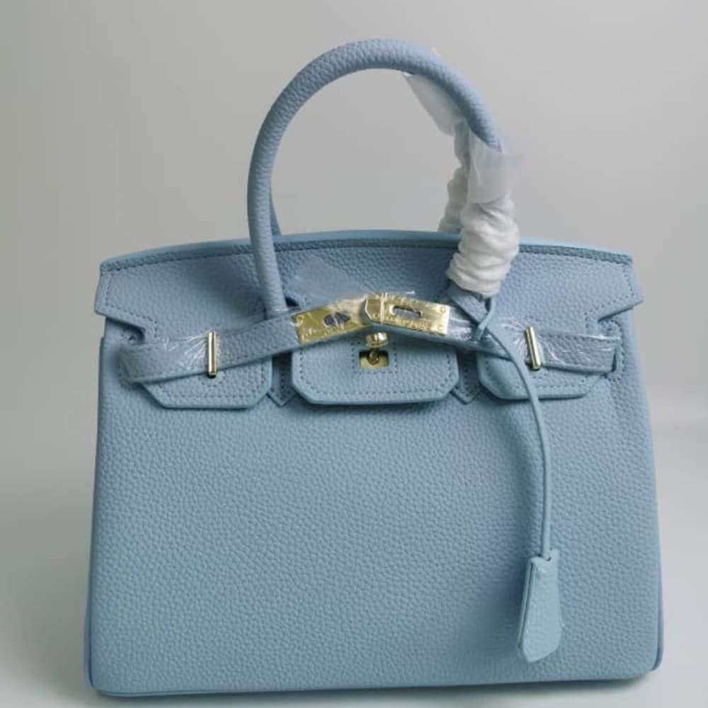 H**me5 Birkin 35 Togo Leather Gold Hardware Blue 35Cm