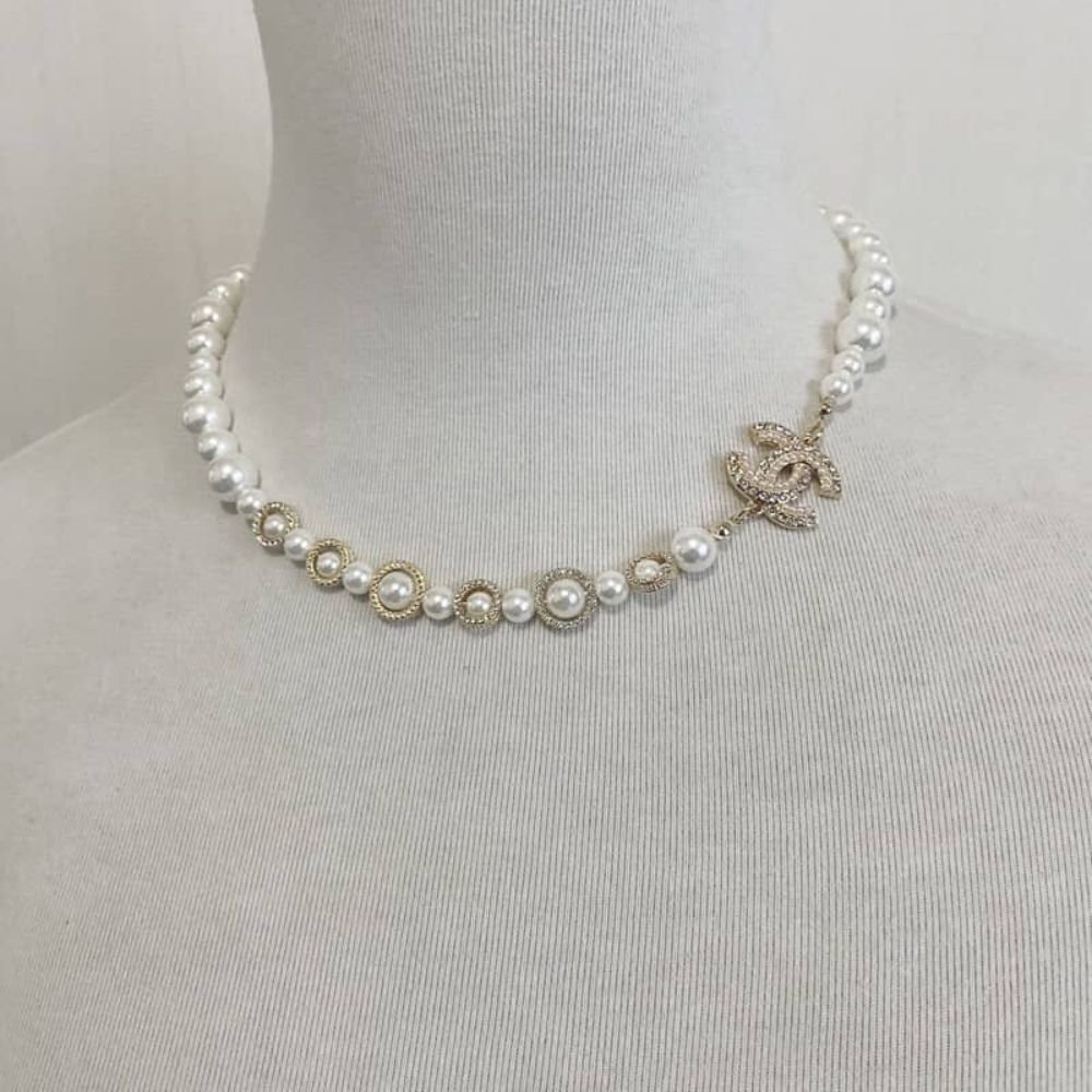 Ch**el Pearl Symphony Necklace