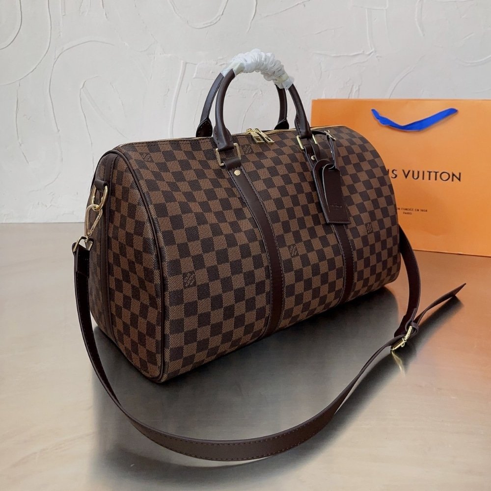 L0vis Vvtt0n Keepall Bandoulière Travel Bag Damier Ebene Brown 45Cm