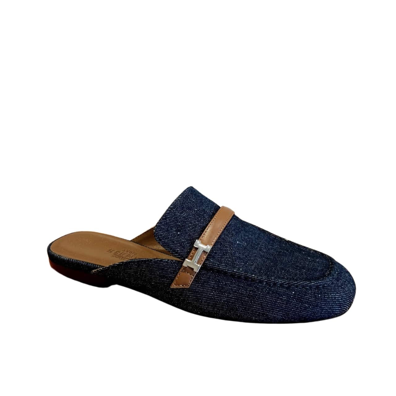 H**me5 Lena Mule Denim Dark Blue
