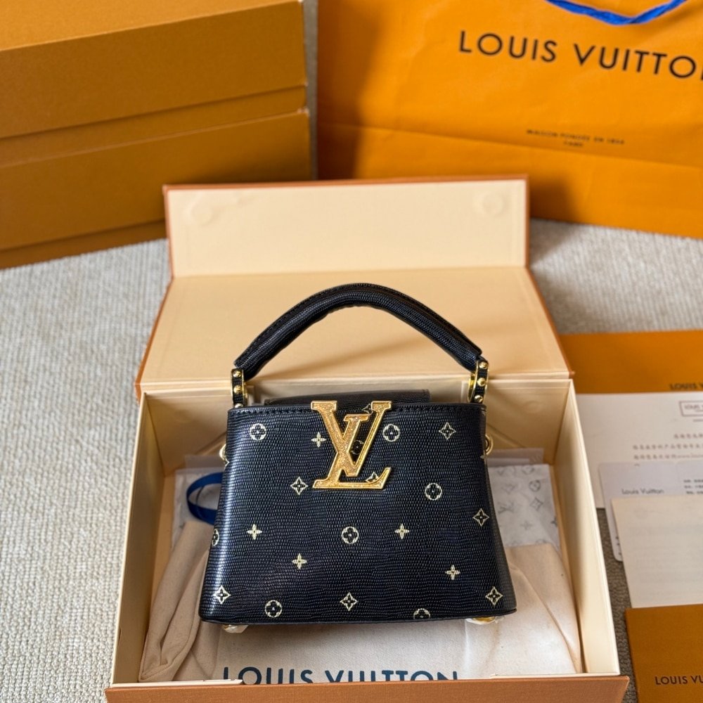 L0vis Vvtt0n Capucines Mini Black 20Cm