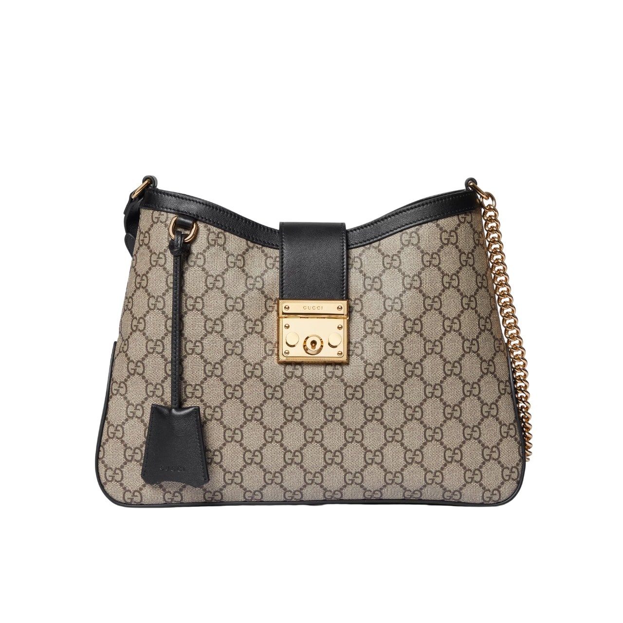 Gvc*1 Padlock Gg Medium Shoulder Bag Black 33Cm 795113 Khnkg 9769
