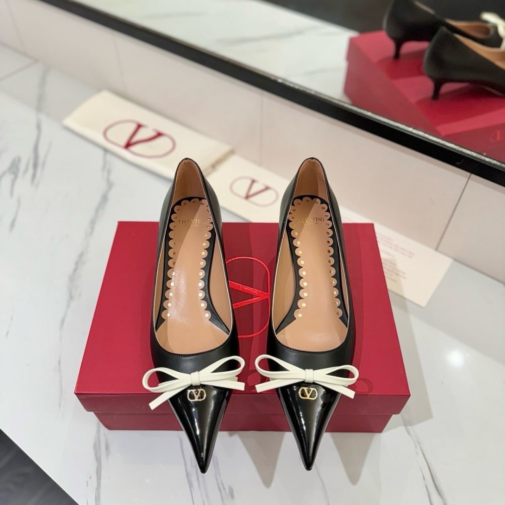 Va1e*ntin0 Bepointy Pump In Patent Leather Black 6W2S0Lq0Dal 790