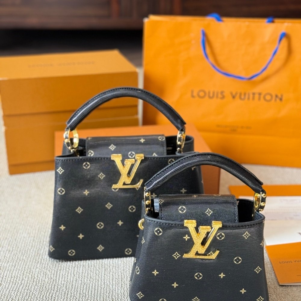L0vis Vvtt0n Capucines Mini Black 20Cm