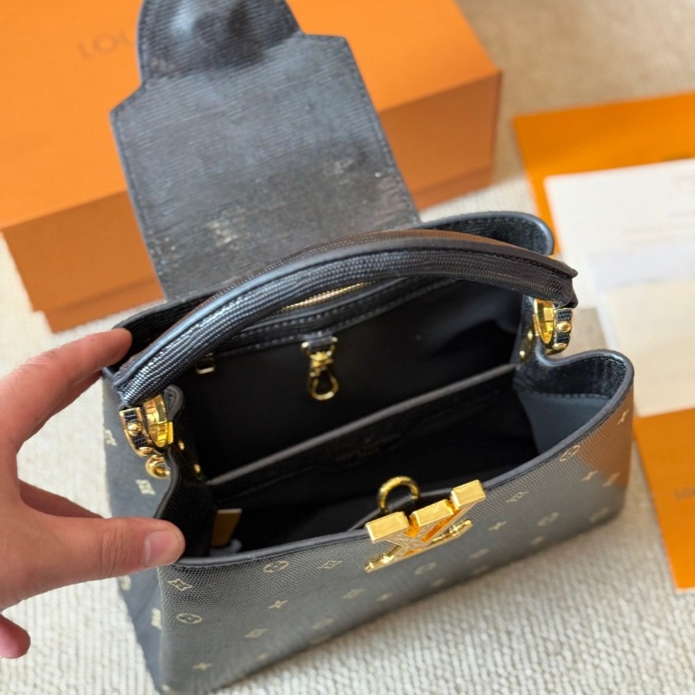 L0vis Vvtt0n Capucines Mini Black 20Cm