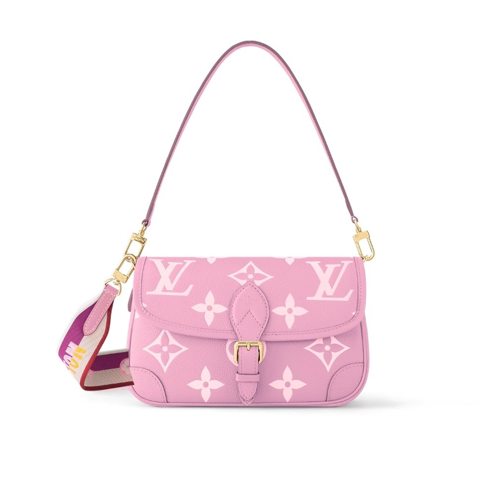 L0vis Vvtt0n Diane Monogram Empreinte Pink 24Cm