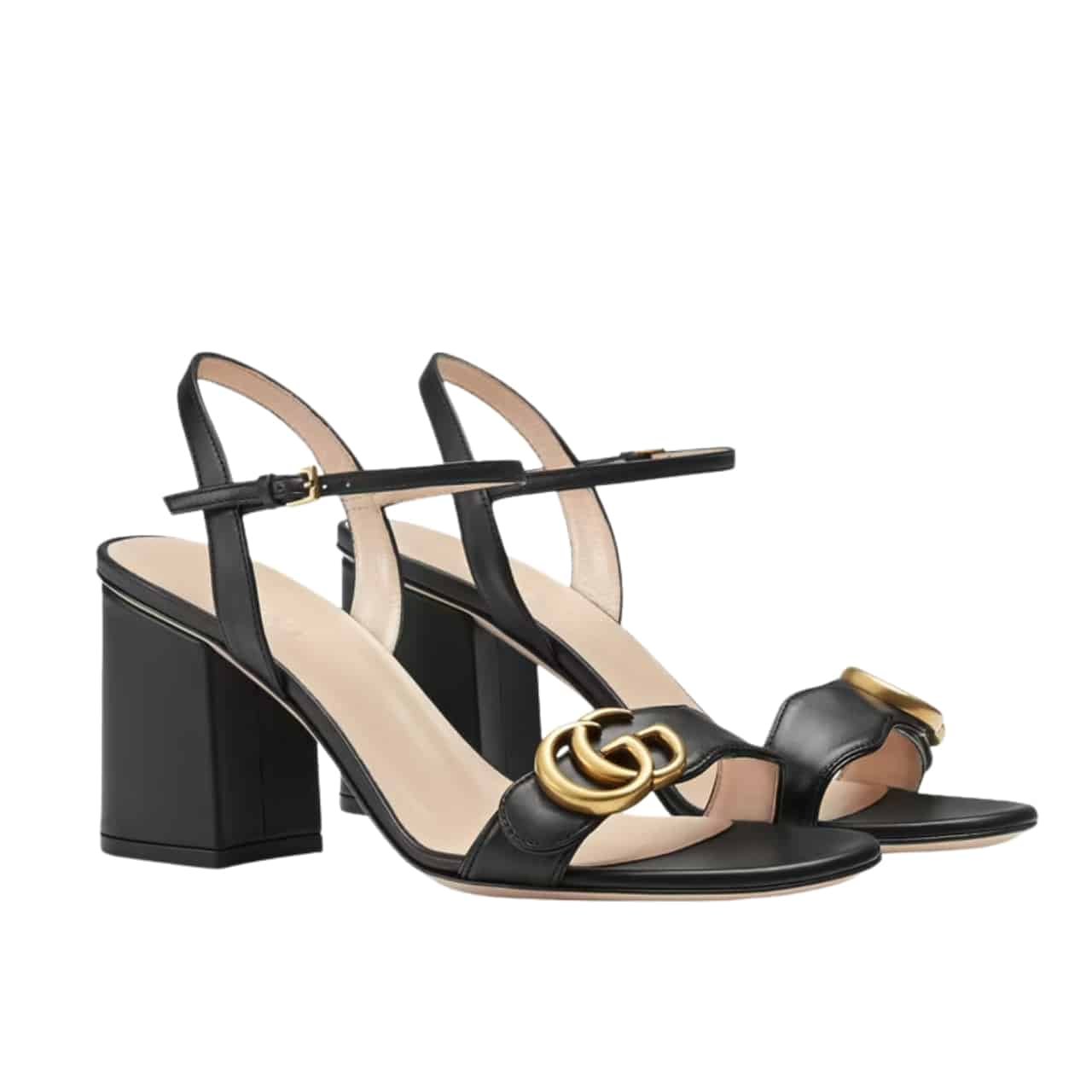 Gvc*1 G Mid Heel Sandal Black ‎453379 A3N00 1000