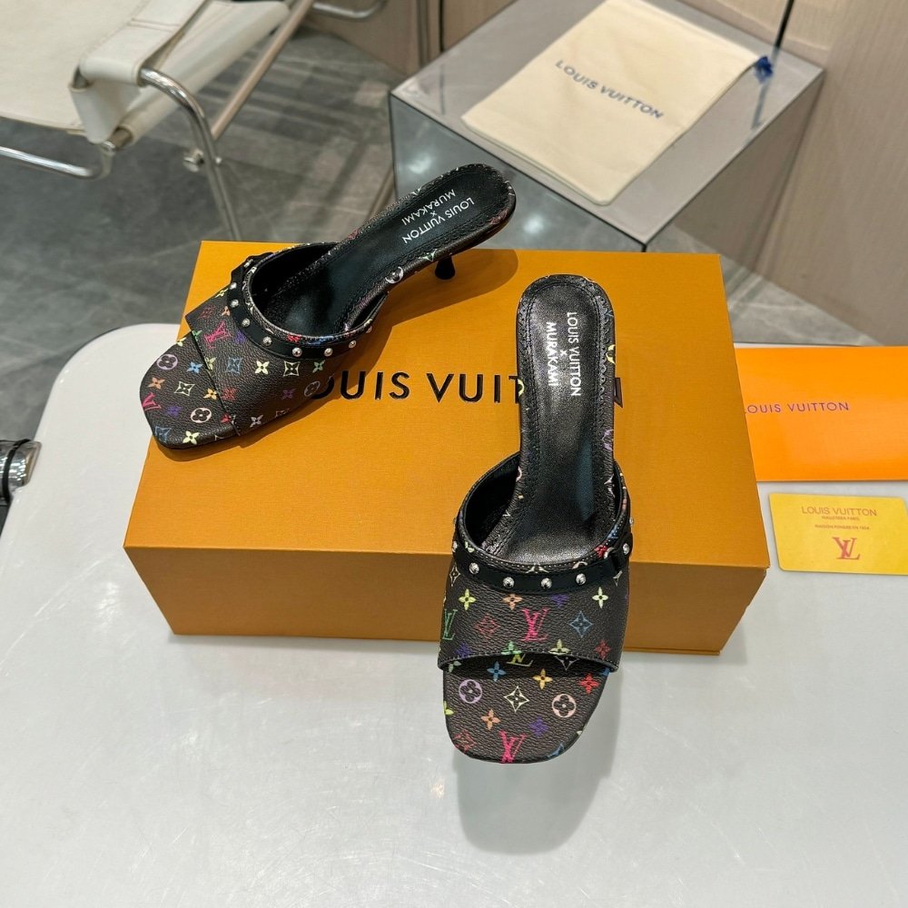 L0vis Vvtt0n X Takashi Murakami 6Am Mule Black 1Agwqq