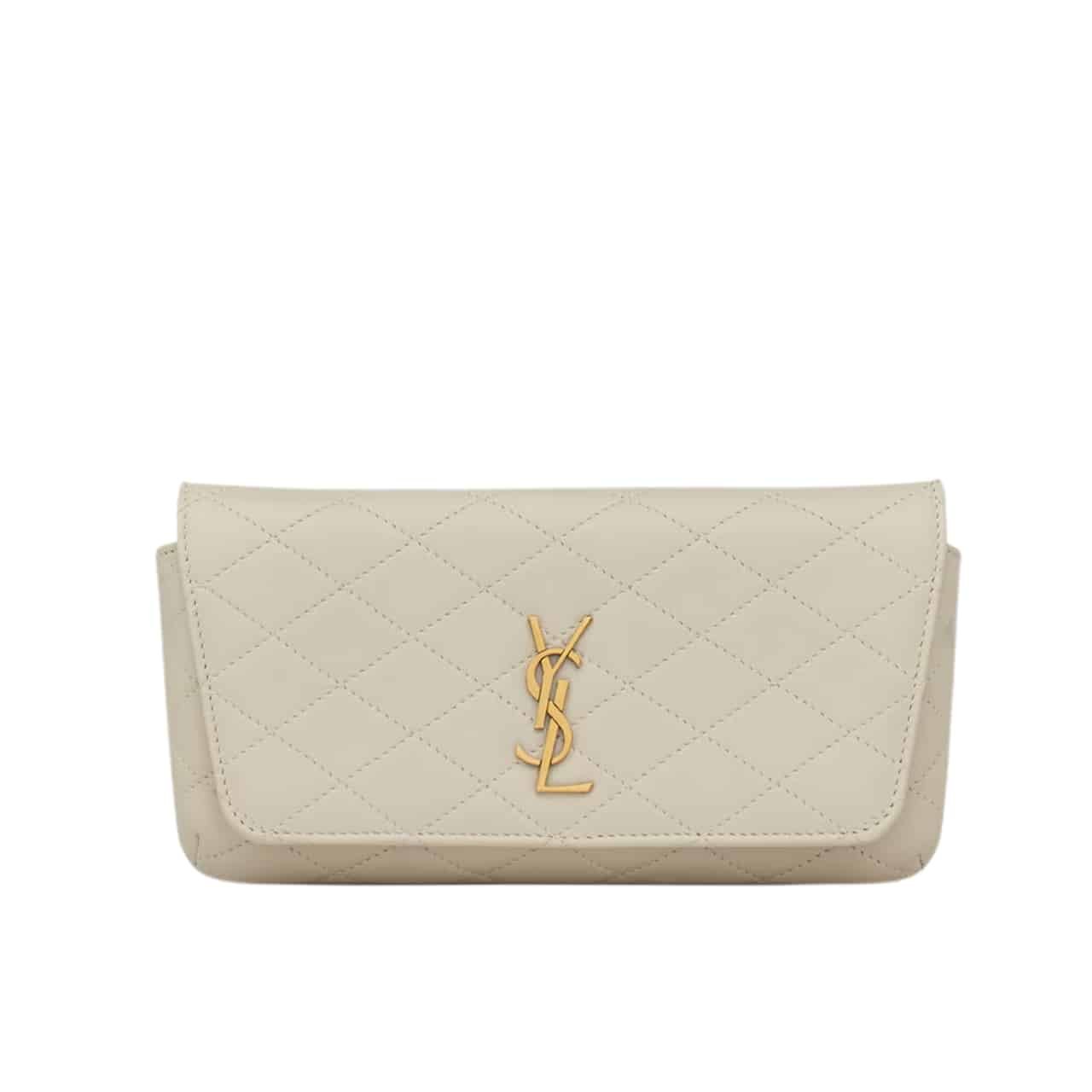 Sa1nt Lau*nt Gaby Phone Case Bag Blanc Vintage 19Cm 7540511El079207