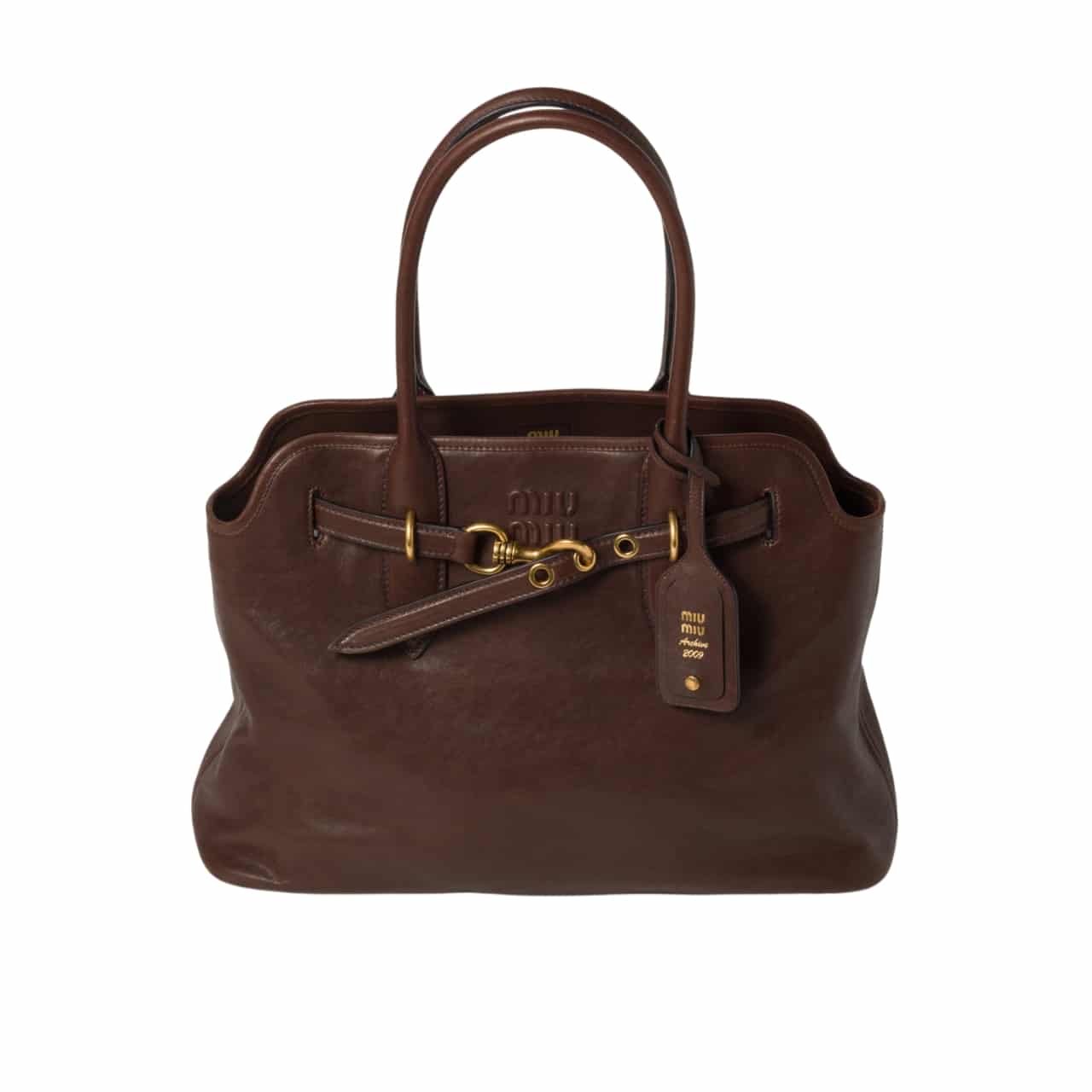 M1um1u Aventure Nappa Bag Briarwood 41Cm 5Bg310 2Bbl F0Nbl V Ooo
