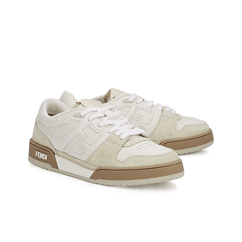 F**di Match Suede Low Tops White 8E8252Ahh2F1Fhs