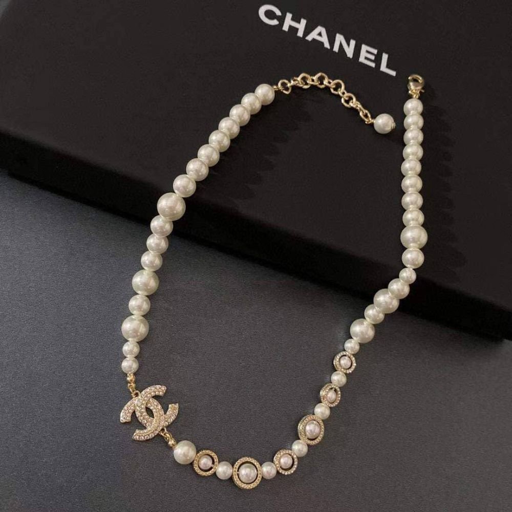 Ch**el Pearl Symphony Necklace