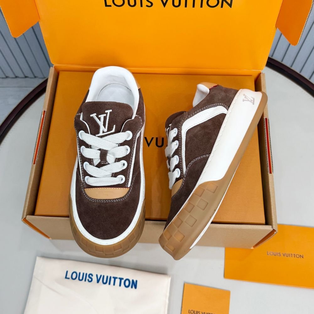 L0vis Vvtt0n LV Tilted Sneaker Brown 1AJ764