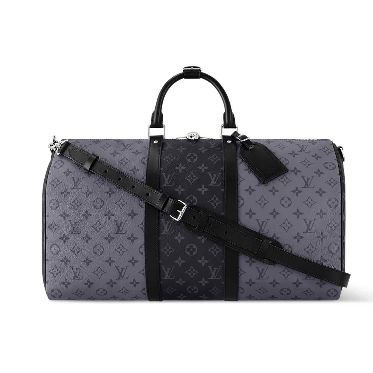 L0vis Vvtt0n Keepall Bandoulière 50 Monogram Eclipse Canvas Black And Grey 45Cm M45392