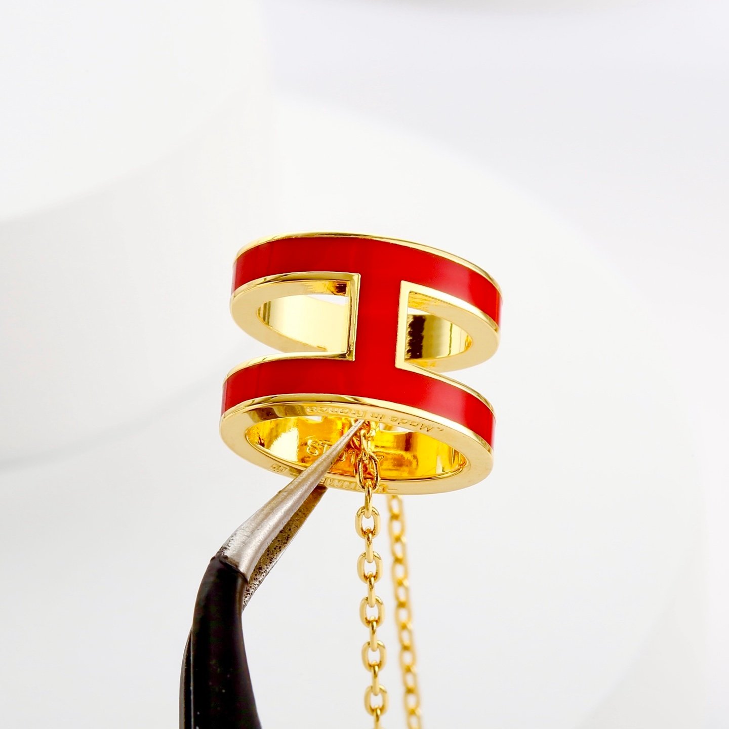 H**me5 Mini Pop H Pendant Red And Gold H147992F 12