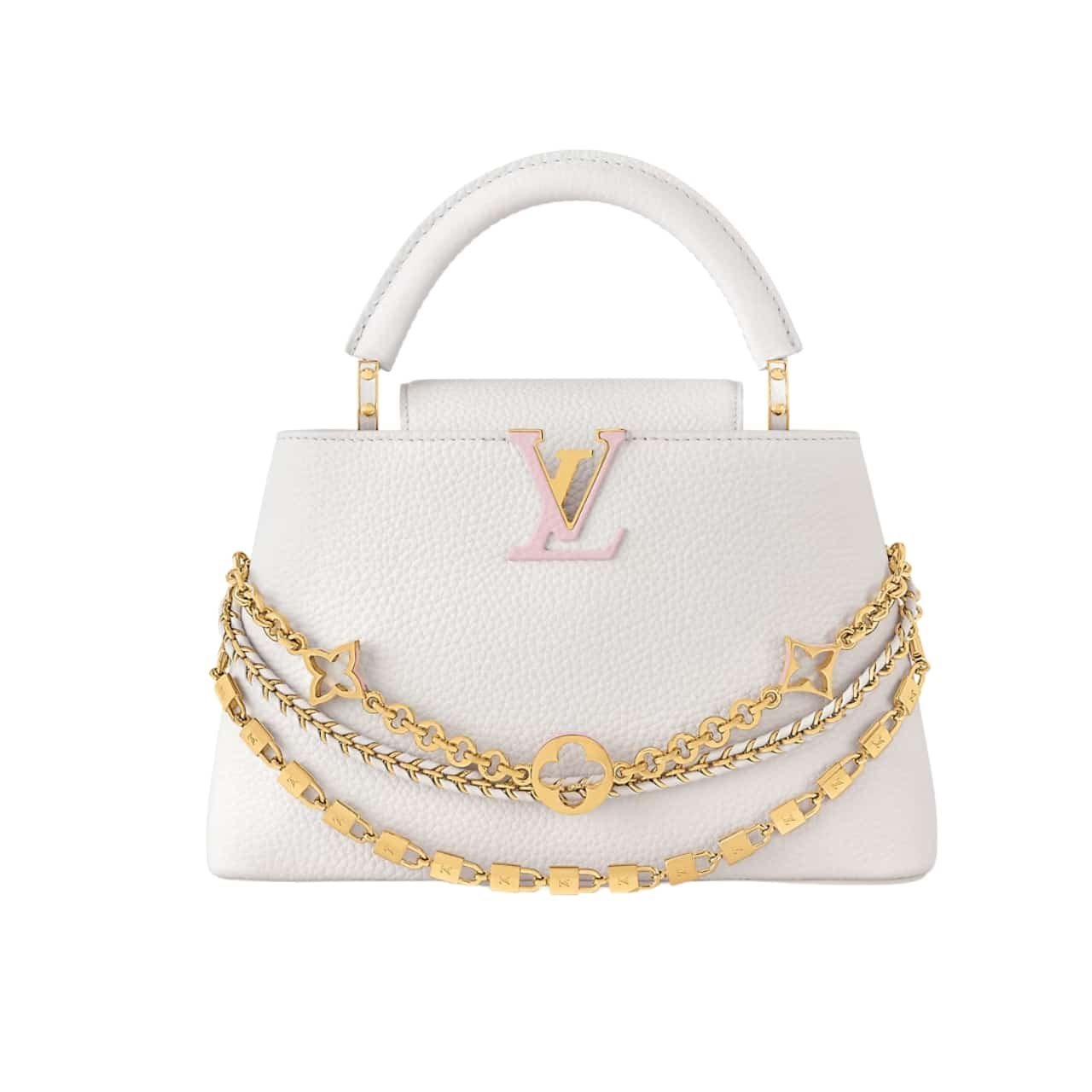 L0vis Vvtt0n Capucines BB Silver Sea 21Cm M12279