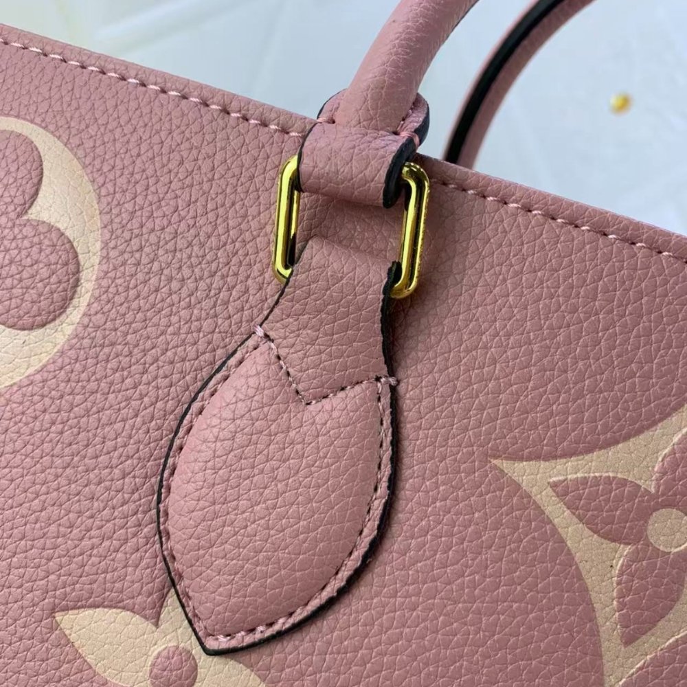 L0vis Vvtt0n Onthego MM Monogram Empreinte Trianon Pink 33cm M46286