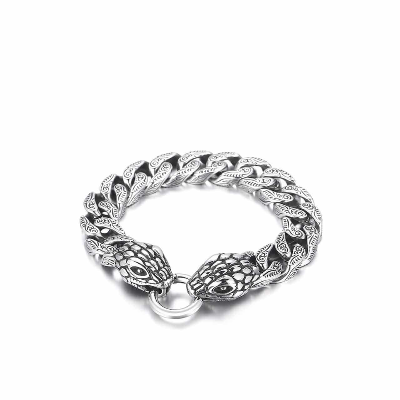 Gvc*1 Snake Bracelet Silver