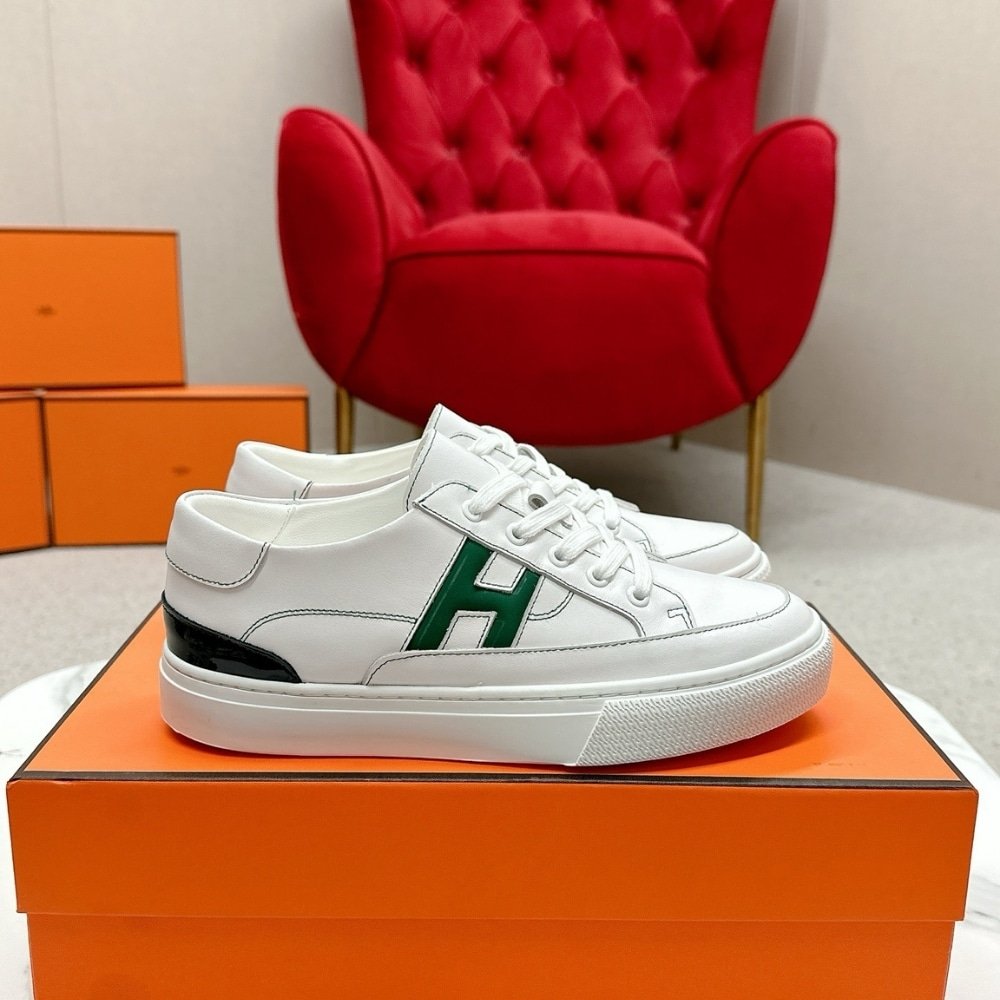 H**me5 Deep Sneaker Blanc And Vert Bouteille H251837Zh14400