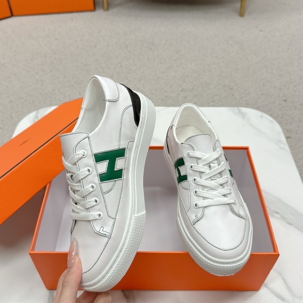 H**me5 Deep Sneaker Blanc And Vert Bouteille H251837Zh14400