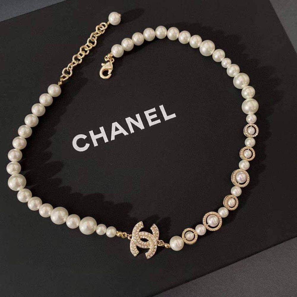 Ch**el Pearl Symphony Necklace