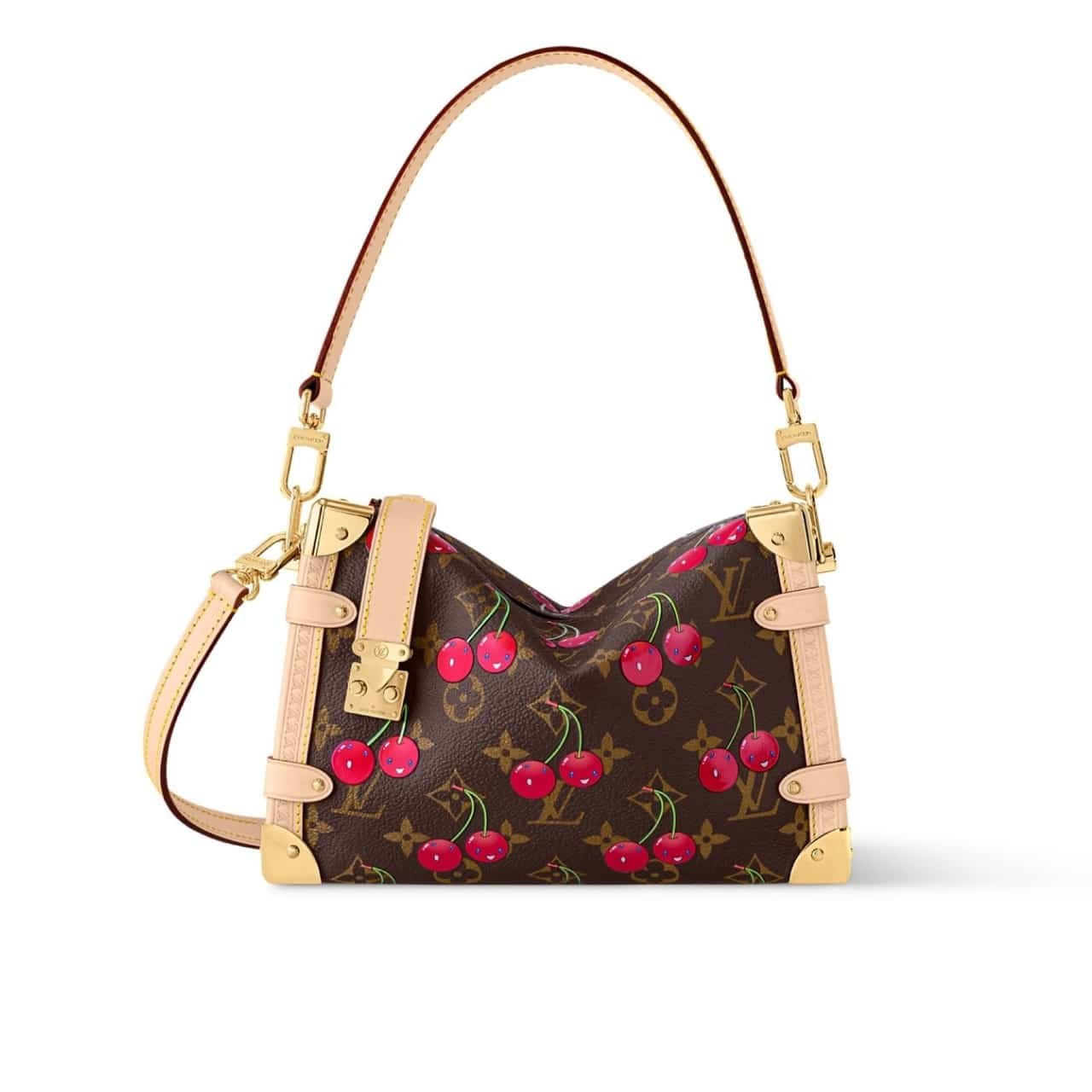 L0vis Vvtt0n X Takashi Murakami Monogram Cerise Side Trunk MM 21Cm Brown M14278