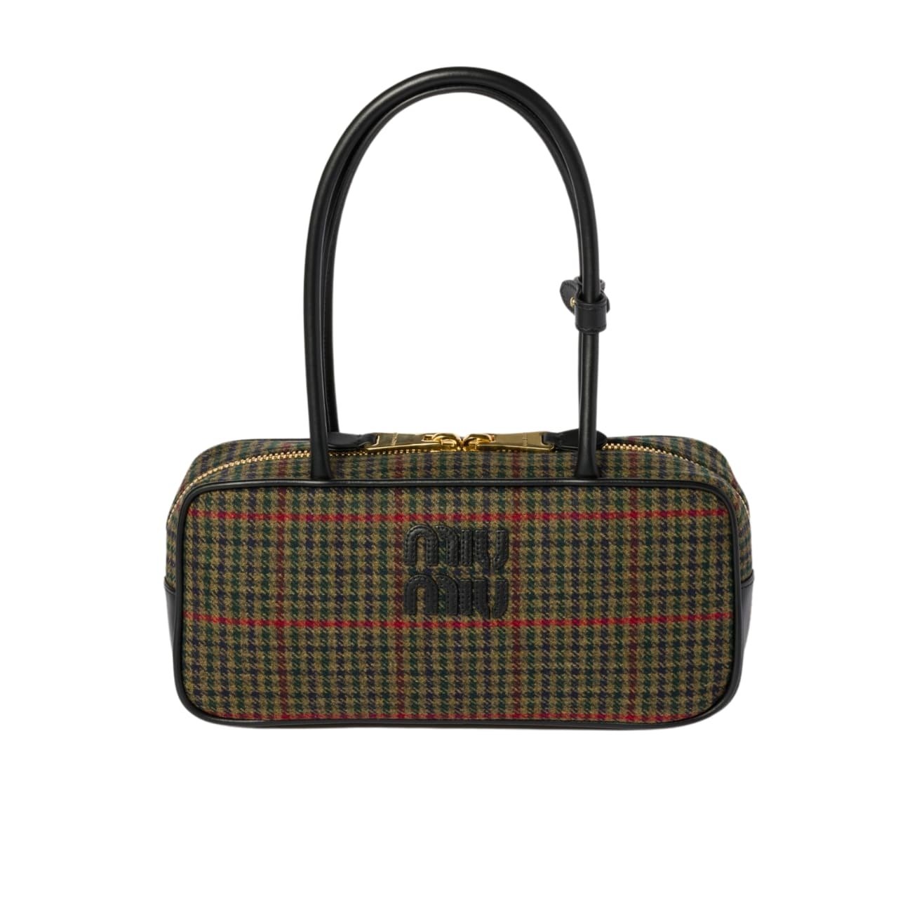 M1um1u Beau Top Handle Tratan Bag Loden Green 27Cm