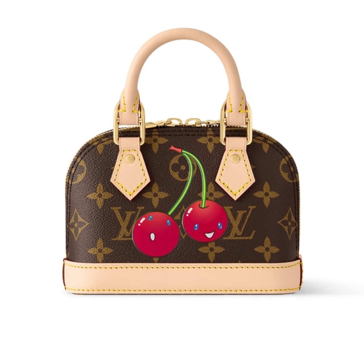 L0vis Vvtt0n X Takashi Murakami Monogram Cerise Nano Alma Brown 16 Cm M13416